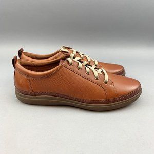 Cobb Hill Women's Bailee Sneaker Size Size US 8.5 Toffee Tan Leather
